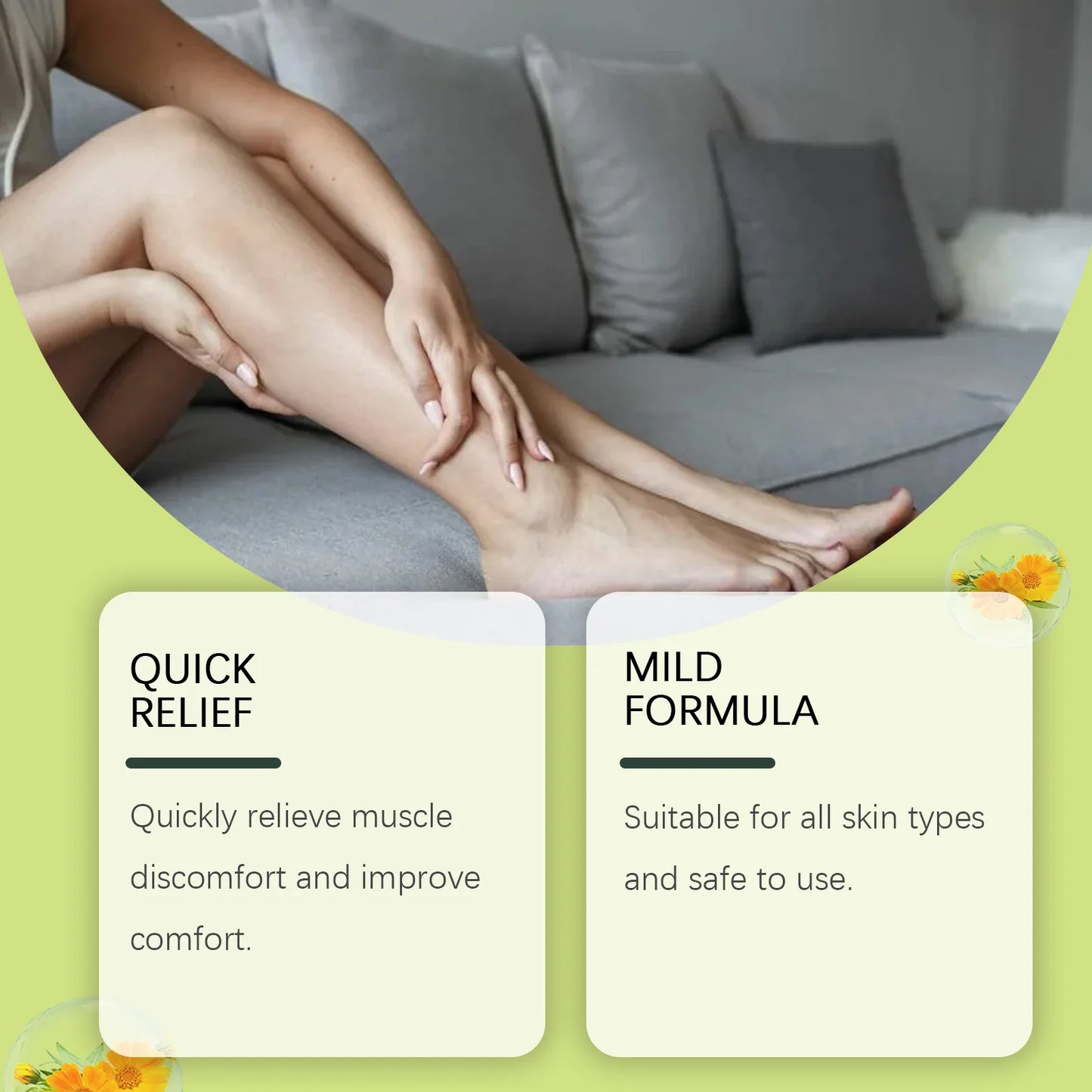 Ximonth Leg Care Cream – Warming Massage Balm for Tired Legs