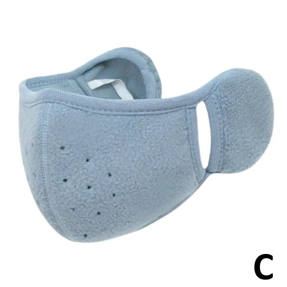 Winter Warm Mask Ear Protection Autumn and Winter Windproof Face Mask New Keep Warm Winter Cycling Two-in-one Ear Mask Windproof Peaceful Pleasures Health and Wellness Lake Blue