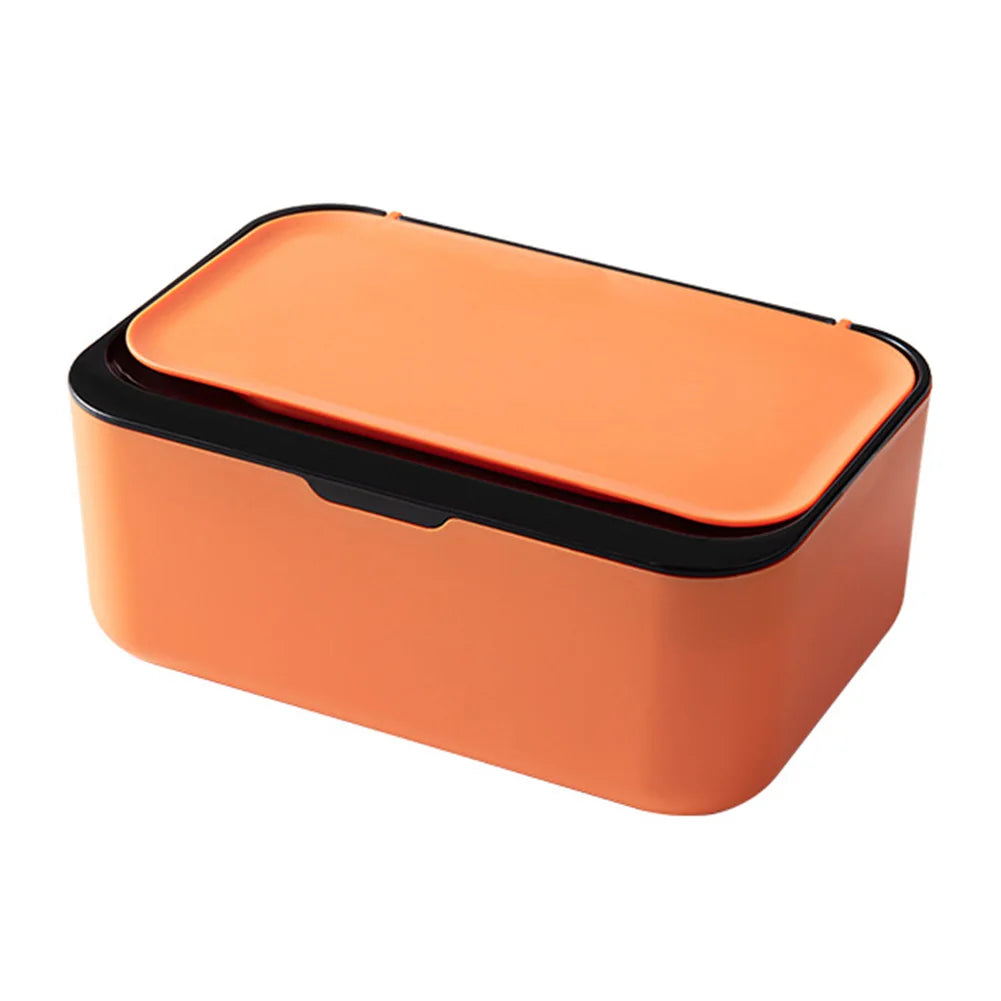 Wipes Dispenser with Lid | One-Handed Refillable Wipe Holder