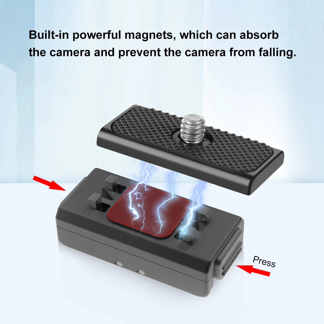 For Insta360 X4/Ace Pro/X3/ONE X2/Action4 Magnetic Quick Release Base Mount High-Quality Magnetic Quick Release Base Mount Peaceful Pleasures Health and Wellness