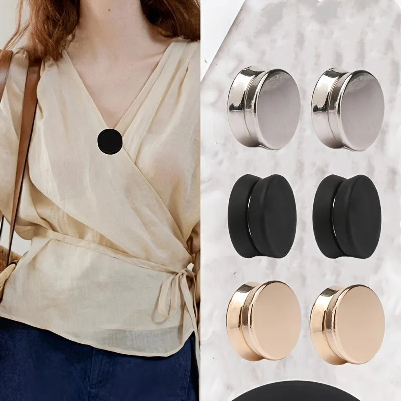Fashion Flat Seam Fasteners Removable Magnetic Snap Buttons Suitable