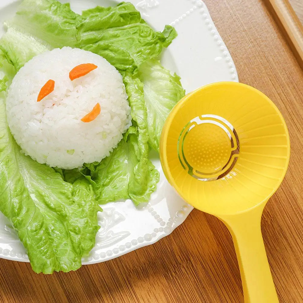 1/2pcs Large Capacity Pressable Non-Stick Rice Spoon for Rice Cooker Home Use Half-Circular Serving Spoon for Porridge And Rice Peaceful Pleasures Health and Wellness