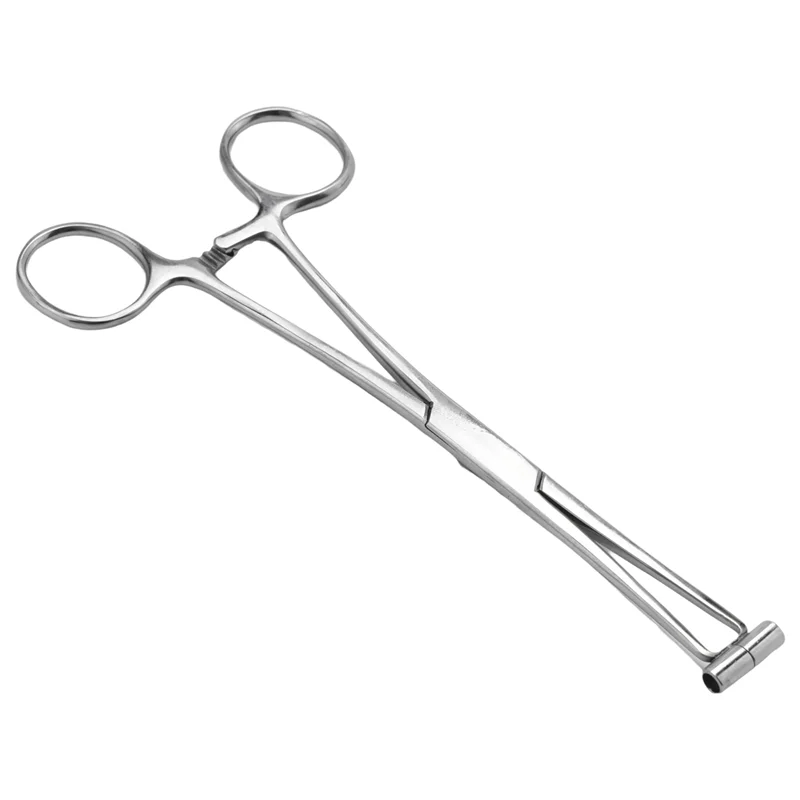 A36T-2X Septum Forcep Stainless Steel Needle Clamp, Body Piercing Tool Professional Puncture Tool For Eyebrow Pierced Peaceful Pleasures Health and Wellness