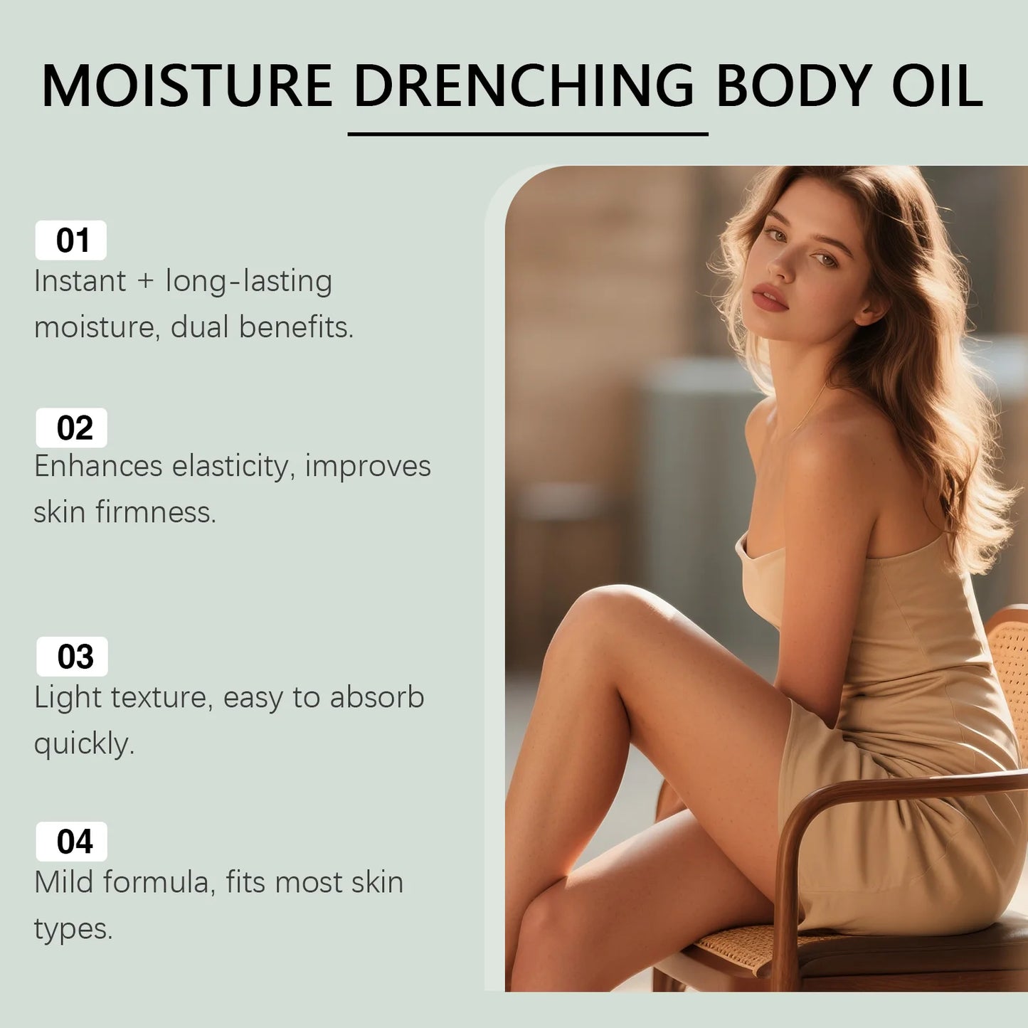 Vanilla Body Oil – Lightweight Fast-Absorbing Skin Moisturizer