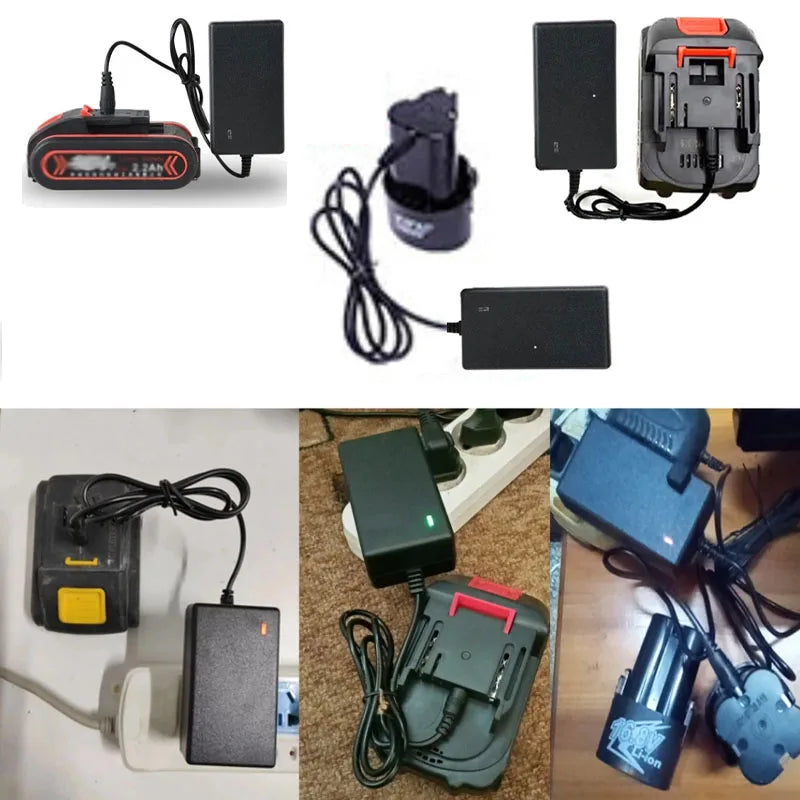 18650 Li-Ion Charger 12.6V 2A / 21V 1A for 12V 18V Power Tools
