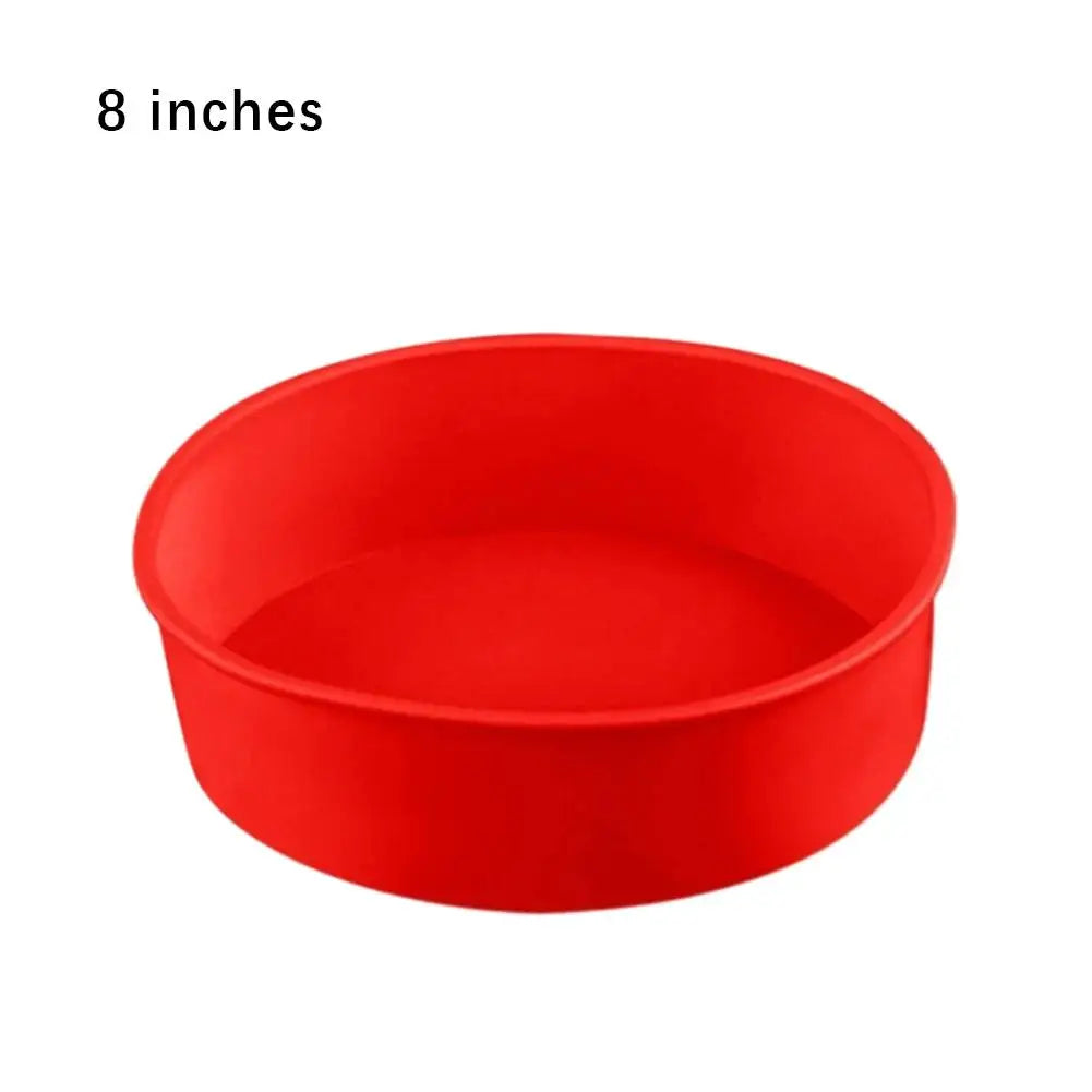 Silicone Cake Mold 6 & 8 Inch | Non-Stick Reusable Baking Pan