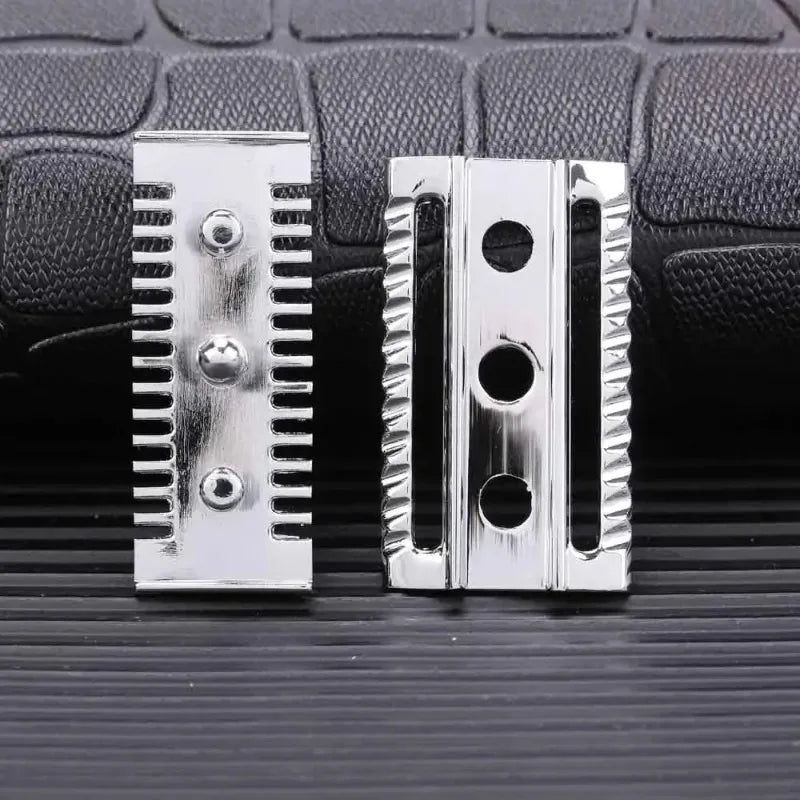 YAQI Top Aggressive Chrome Color Double-edged Mens Slant Safety Razor Head Replacement Accessory Peaceful Pleasures Health and Wellness