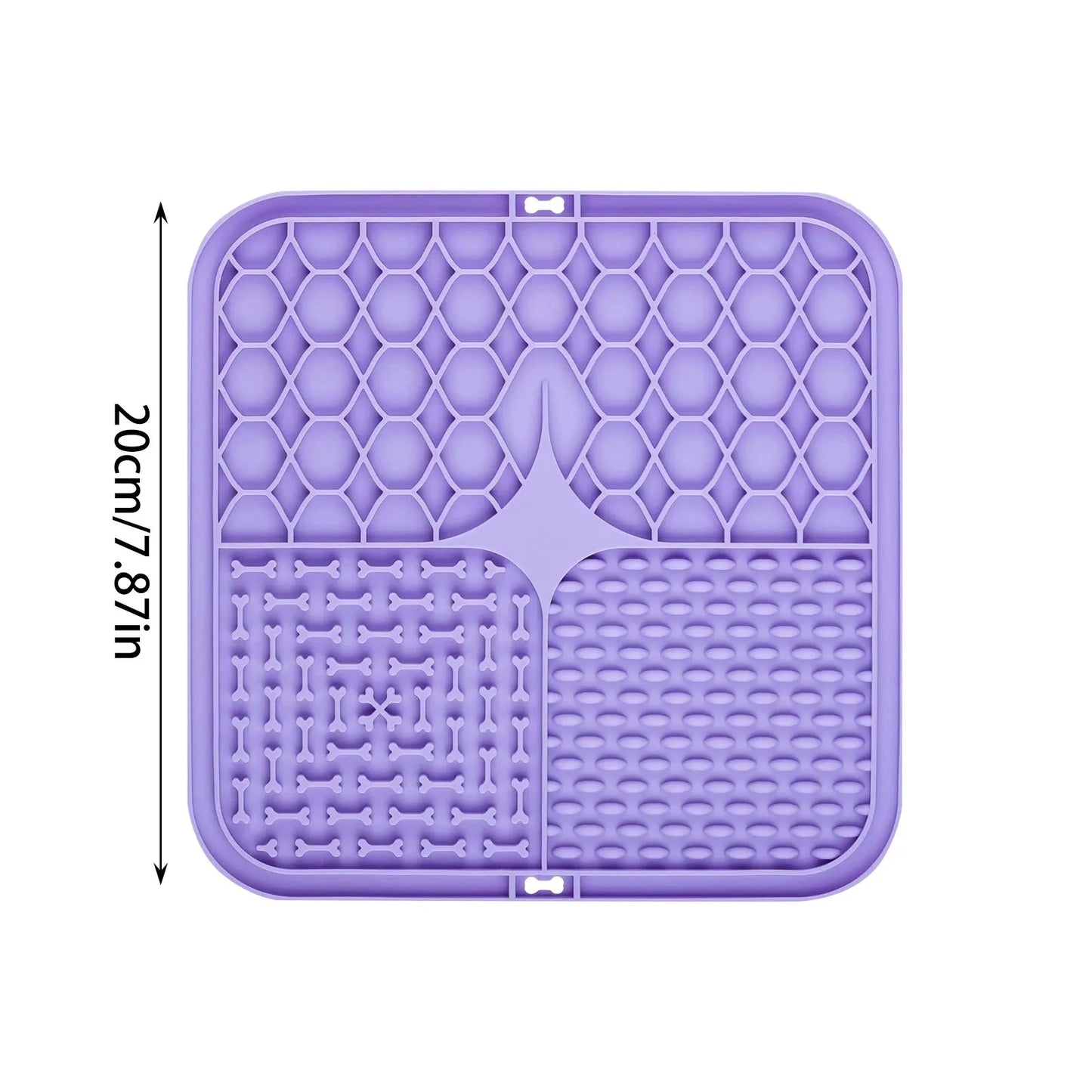 Silicone Dog Lick Mat with Suction Cups | Slow Feeder Pad