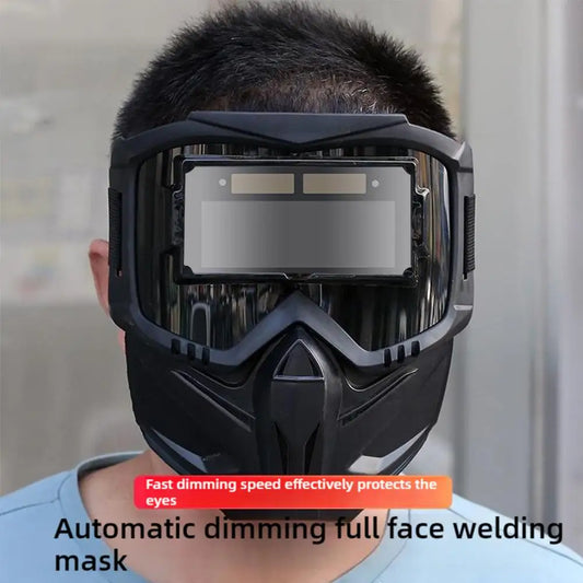 Welding Protective Equipment Face Protector Auto Darkening Welding Glasses Work Adjustable Impact Resistant Welder Face Shield Peaceful Pleasures Health and Wellness