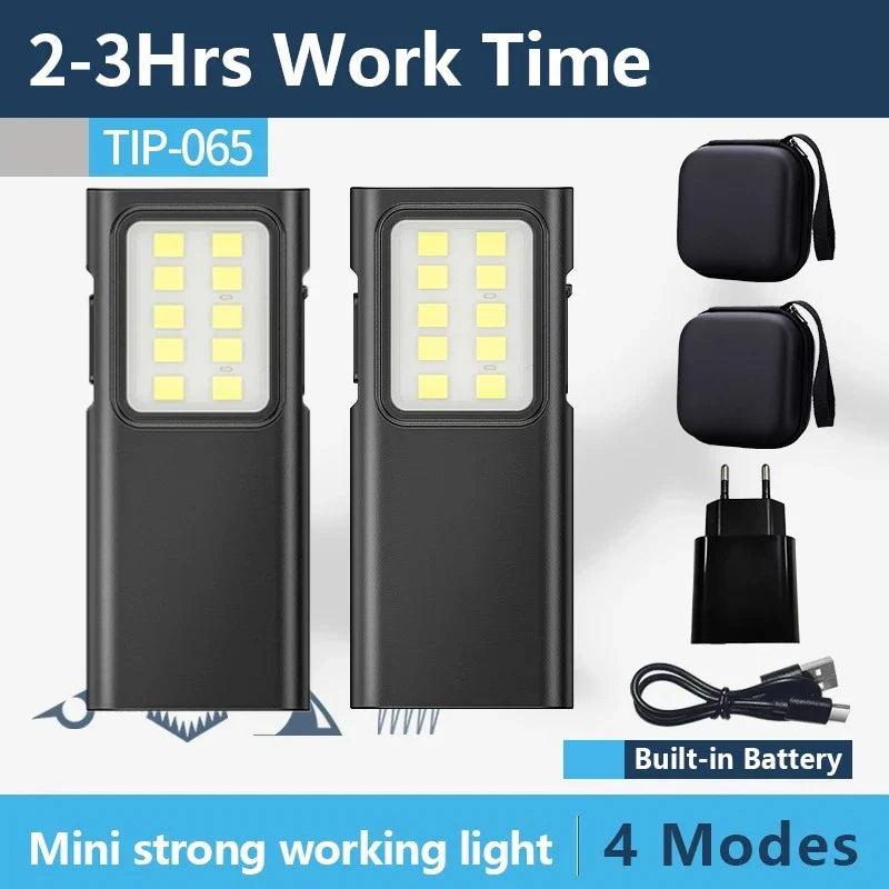 ZHIYU Mini EDC Keychain Flashlight – USB Rechargeable 350+ Lumen