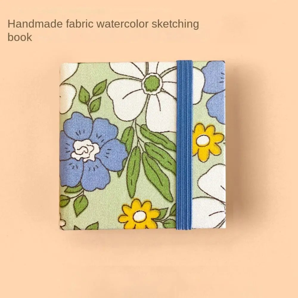 Mini Fabric Watercolor Sketchbook | 20 Sheets 300GSM Square