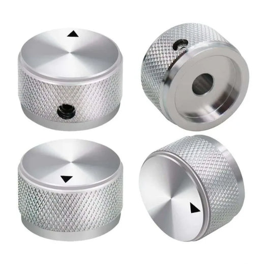 All Aluminum Twill Knob Audio Volume Adjustment Switch Rotary Peaceful Pleasures Health and Wellness 4pcs