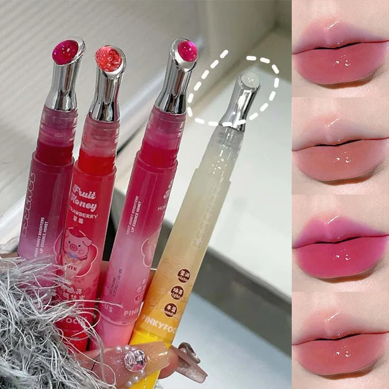 PinkyFocus Honey Lip Oil Essence – Moisturize & Smooth Lips