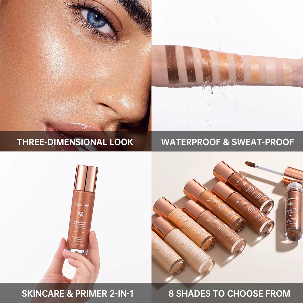 Bronzer Facial Gloss Liquid Highlighter Permanent Setting Contouring Liquid Moisturizes Soothes Long-lasting Effect Face Filter Peaceful Pleasures Health and Wellness