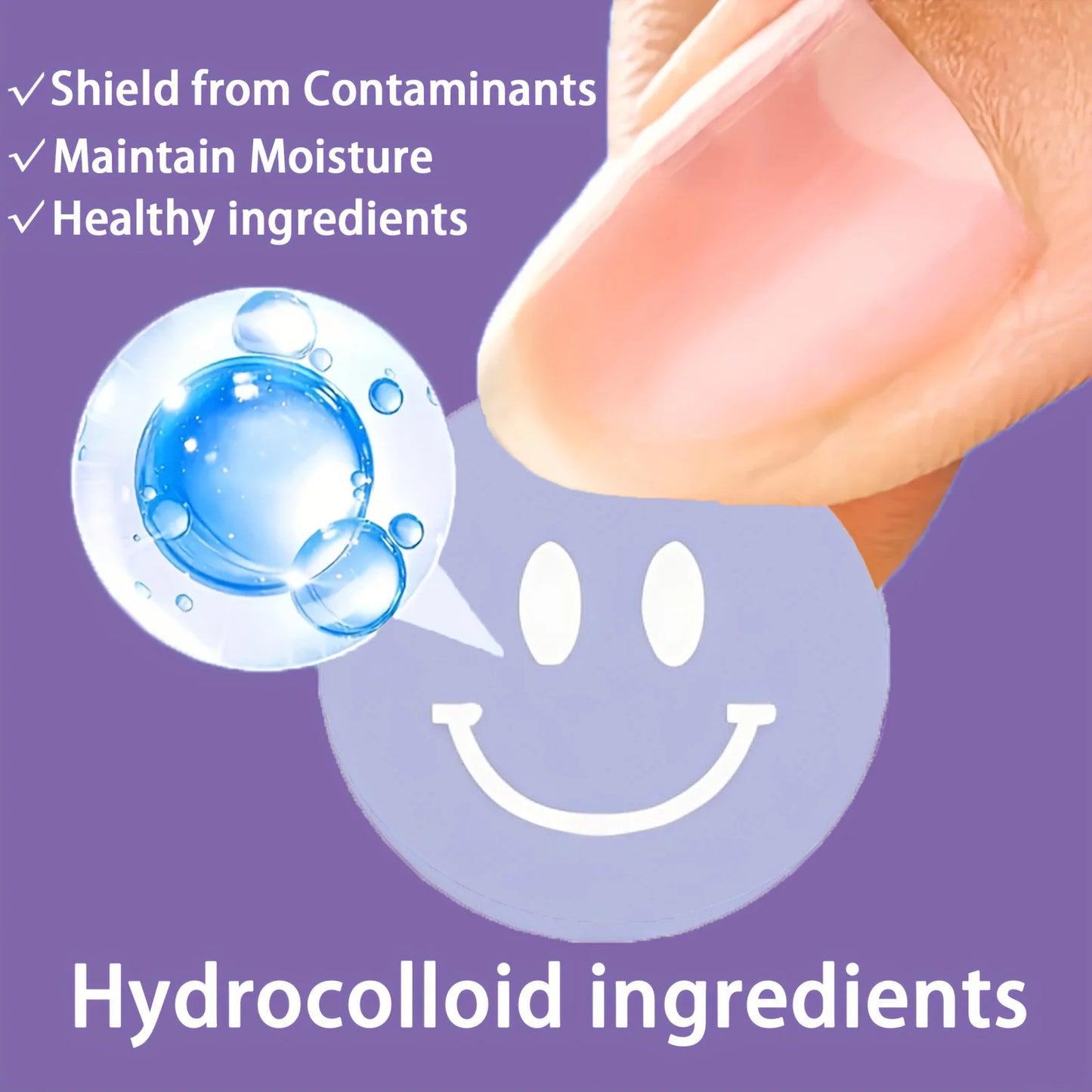 Invisible Hydrocolloid Acne Patches – Waterproof, All Skin Types