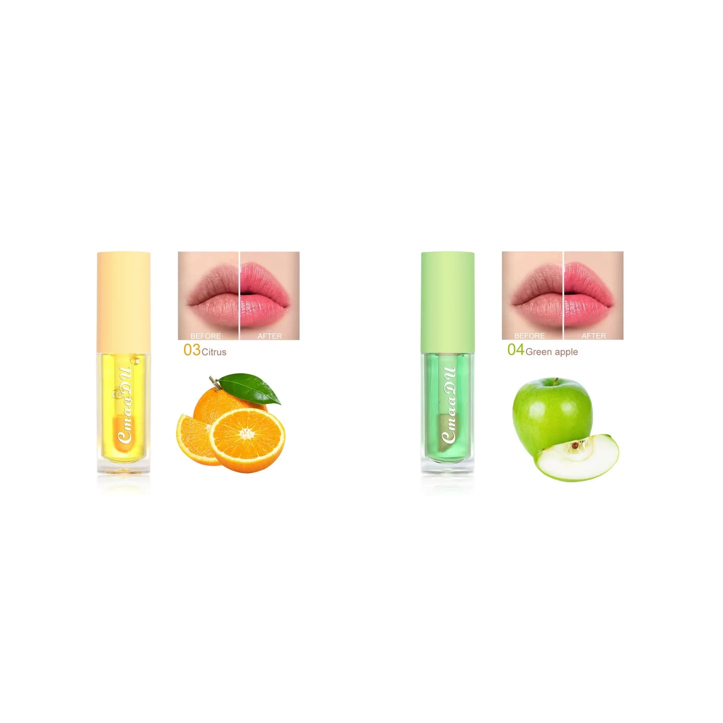 6-Color Fruit Flavor Color-Changing Lip Oil & Balm