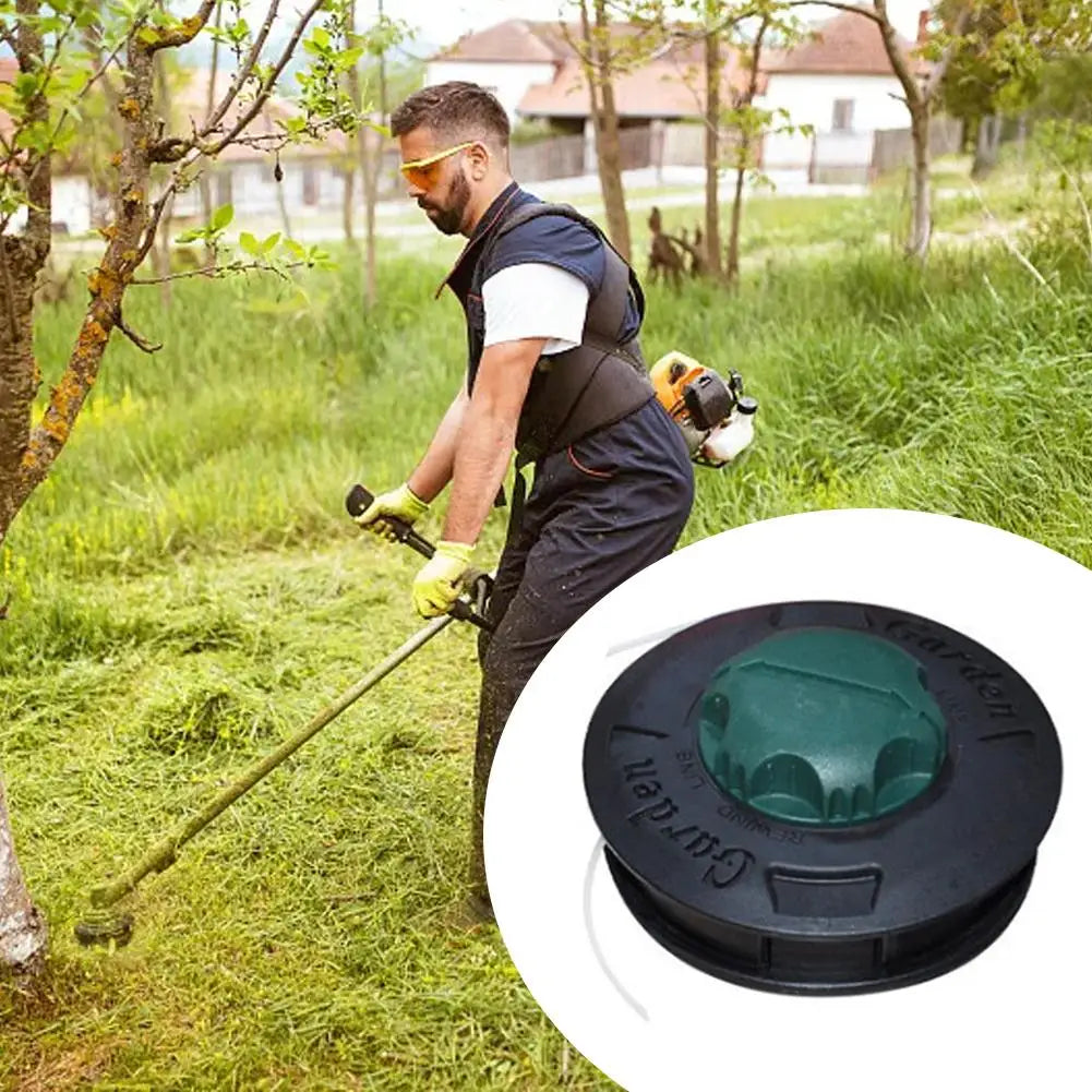 M10 Aluminum Nylon Bump Spool Grass Trimmer Head with 2-Line Cutter Peaceful Pleasures Health and Wellness