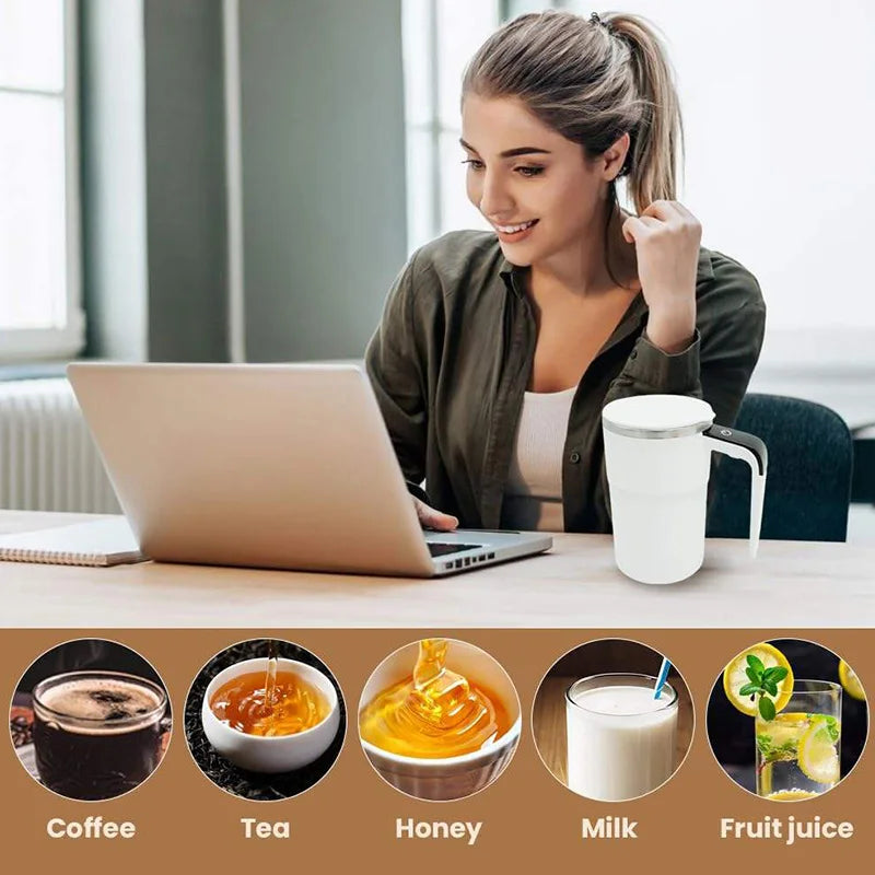 USB charging automatic coffee cup - Portable smart mixing cup, creating perfect hot drinks anytime and anywhere Peaceful Pleasures Health and Wellness