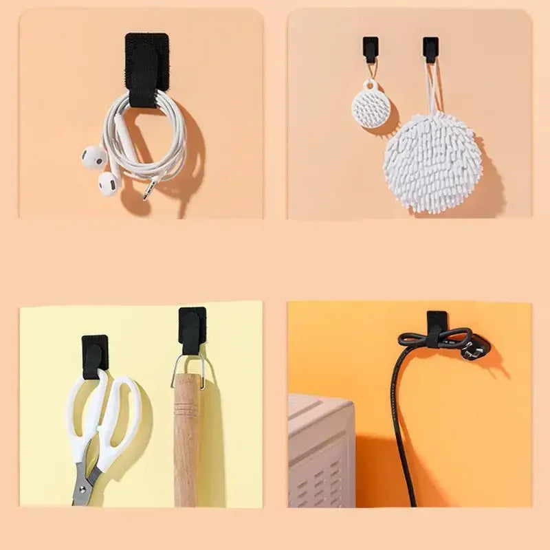 Reusable Self-Adhesive Nylon Cable Ties | Hook & Loop Organizer