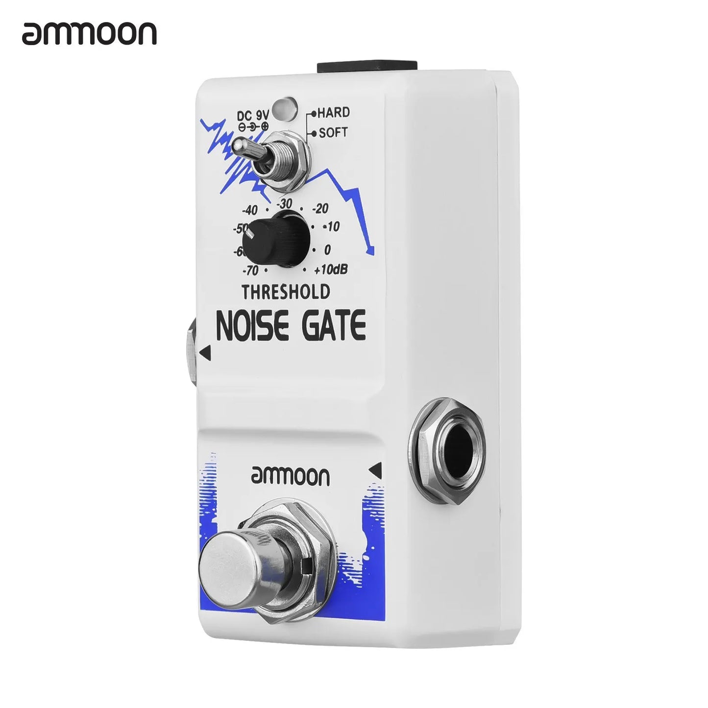 ammoon Noise Gate Guitar Pedal | True Bypass Zinc Alloy Shell
