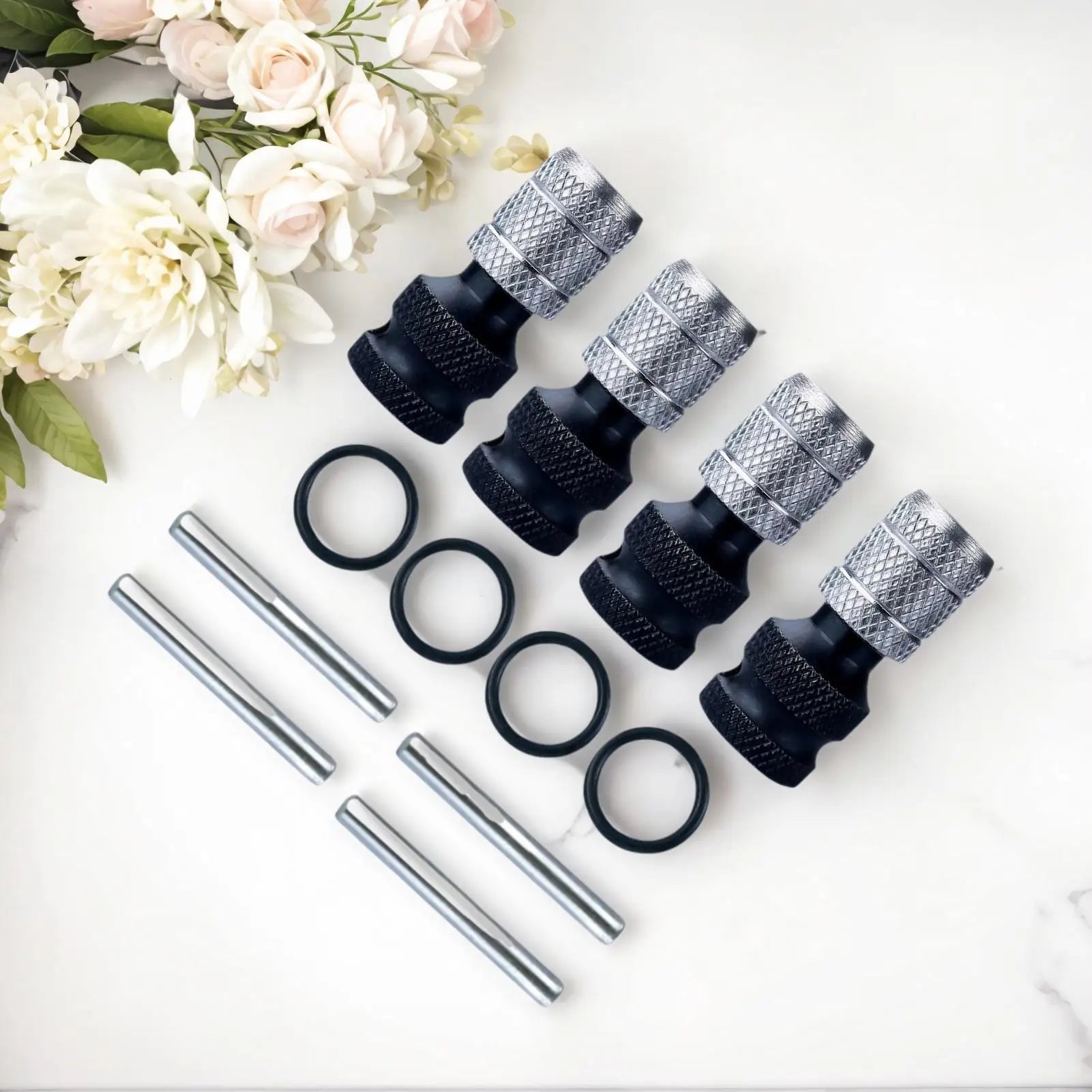 Drill Bit Adapter for Driver 4pieces Bit Socket Chuck Extension Drill Wrench To Electric Hammer Conversion Convert Adapter for Peaceful Pleasures Health and Wellness