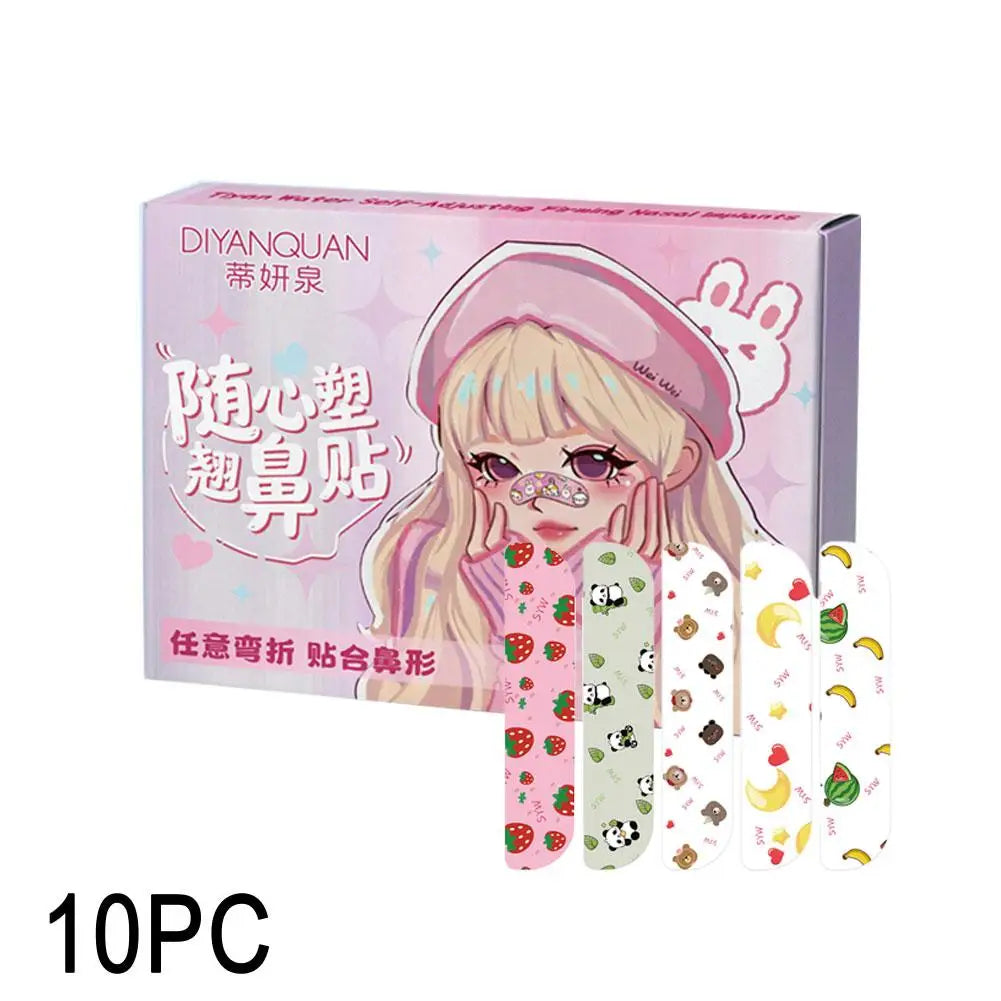 Flexible Nose Shaping Strips – Self-Adhesive Contour Patches for Daily Nose Contouring Peaceful Pleasures Health and Wellness 10pcs