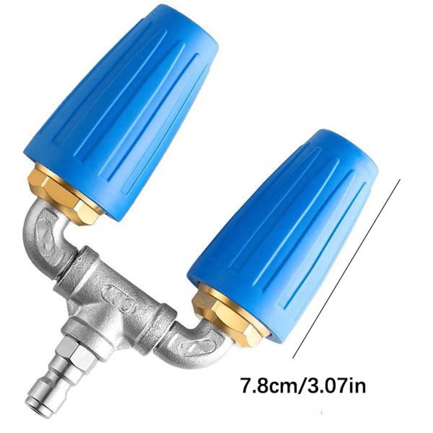 4000 PSI Dual Turbo Rotating Nozzle – 1/4" Quick Connect