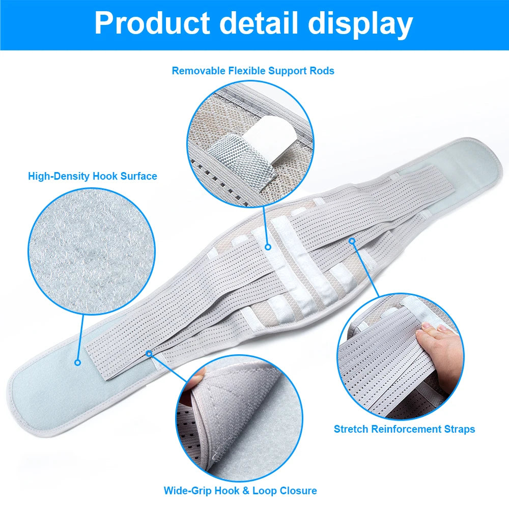 Thermal Magnetic Lumbar Support Belt | Self-Heating Back Brace Lumbar Support Brace Peaceful Pleasures Health and Wellness