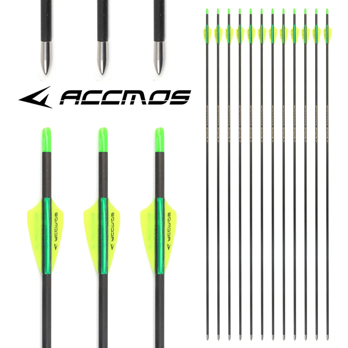 Pure Carbon ID ARROW Spine 250 300 350 400 500 600 700 800 1000