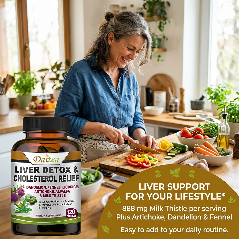 Liver Cleanse Detox & Repair – Milk Thistle, Artichoke, Dandelion Liver Detox Supplement Peaceful Pleasures Health and Wellness