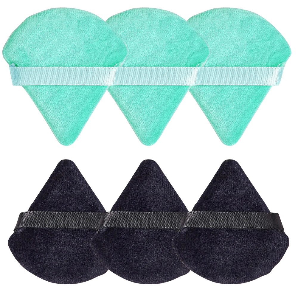 RUNTOIN Triangle Powder Puff Mini Finger Makeup Sponge 6-20 Pc