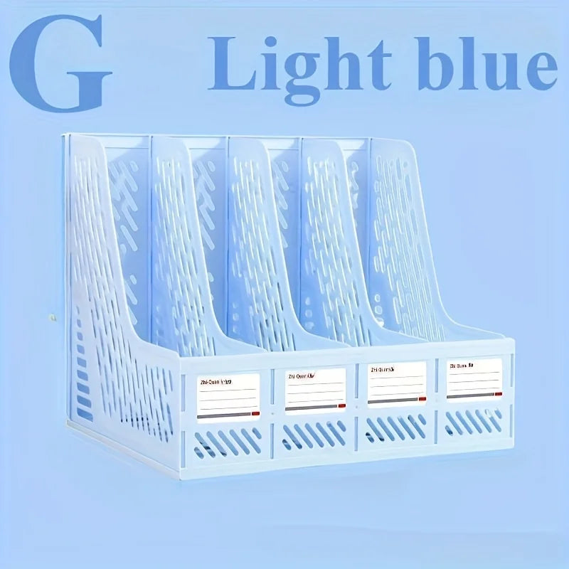 4-Tier Thickened File Rack | Desktop Document Organizer