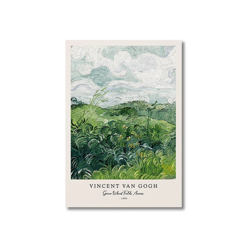 Vincent Van Gogh Writings Canvas Prints Painting Posters Great Work The Starry Night Poster Wall Art Living Room Bedroom Decor Peaceful Pleasures Health and Wellness CJ50907 40x60cm
