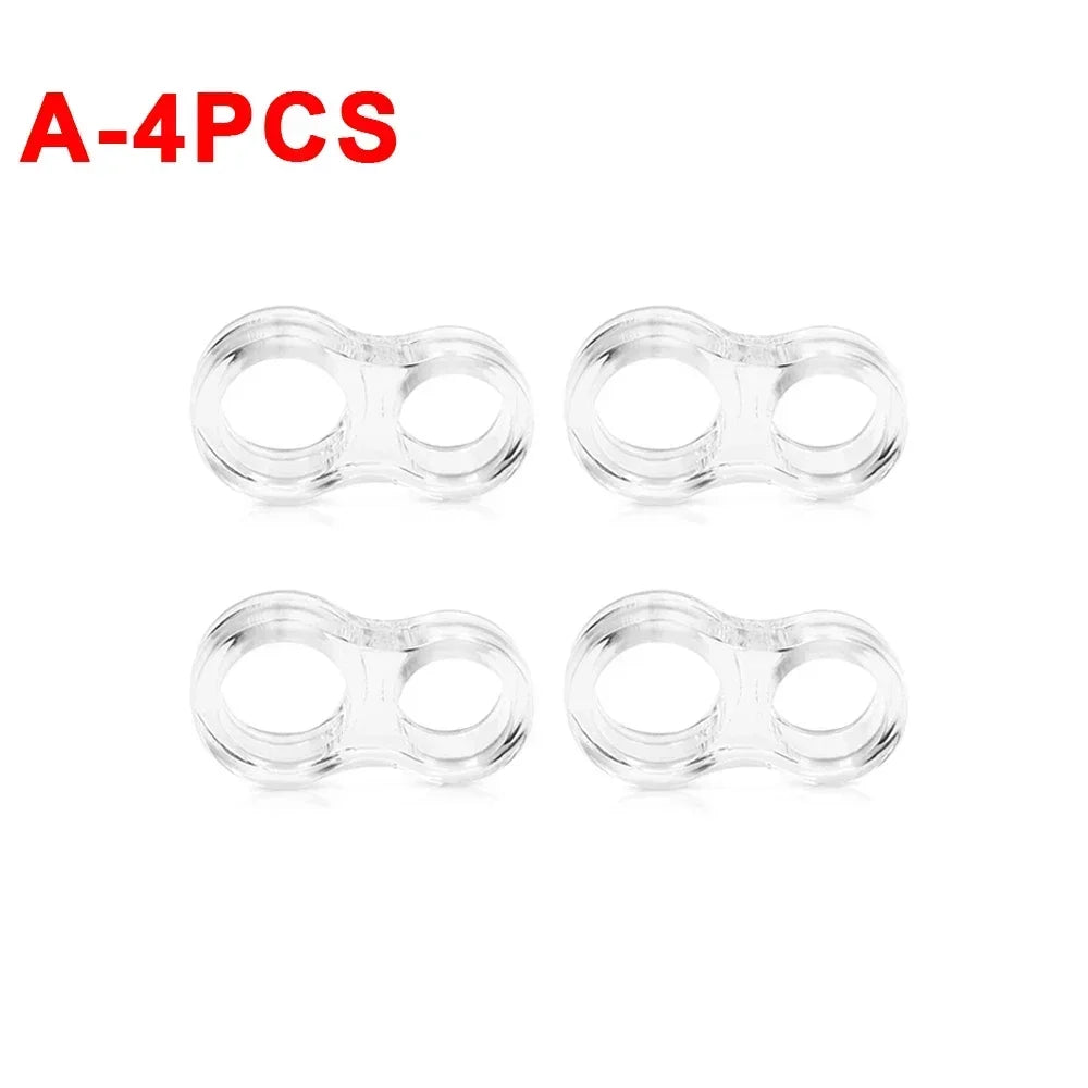 Transparent PVC Door Knob Wall Protector & Stopper 4/8 Pcs
