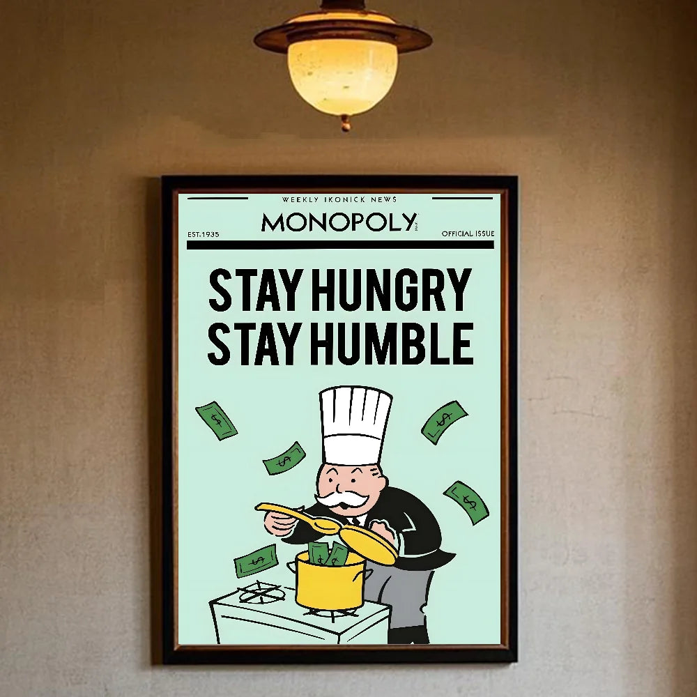 Monopoly Millionaire HD Wall Poster – Waterproof PVC Art