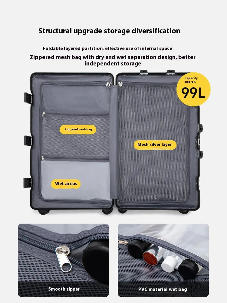 Hard Shell Carry-On Suitcase Rolling Travel Luggage with Spinner Wheels 20 24 26 28 30 Inch Large Capacity Durable Luggage Peaceful Pleasures Health and Wellness
