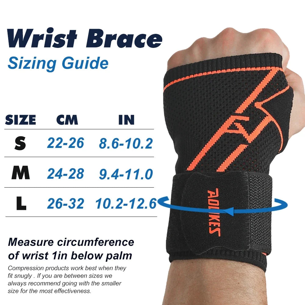 1PC Wrist Brace - Adjustable Compression Support for Men & Women, Fits Left/Right Hand - Carpal Tunnel & Pain Relief Peaceful Pleasures Health and Wellness