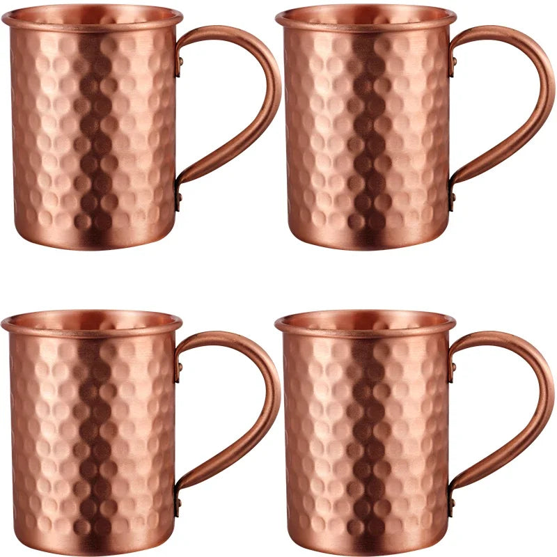 400ml 16oz Moscow Mule Mug Durable Copper Plated Beer Mugs Coffee Mug Milk Cup Cup Drinkware Cocktail Kit Peaceful Pleasures Health and Wellness