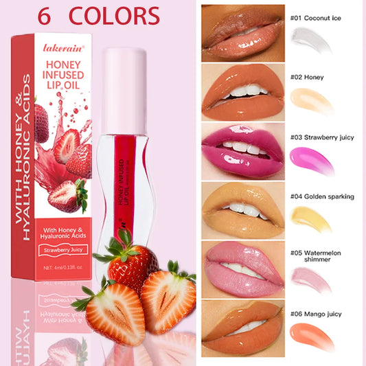 Strawberry Tinted Lip Oil Gloss – Hydrating & Plumping | ibcccndc Tinted Lip Oil Gloss Oasis Select