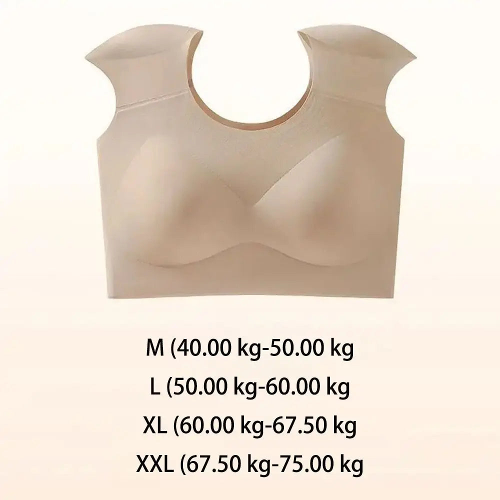 Seamless Shoulder Bra Tank Top – Breathable Invisible Vest