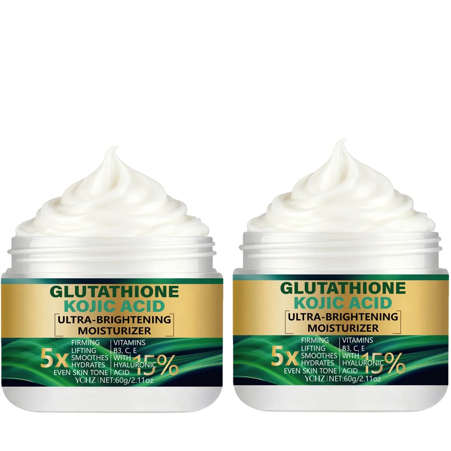 5X Glutathione & Kojic Acid Brightening Cream 60g | Day & Night