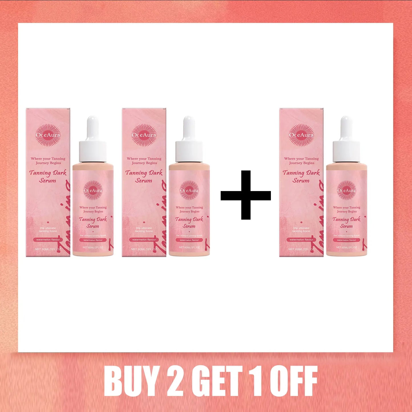 OceAura Sunless Self Tanner Serum – Bronzing Drops Face & Body