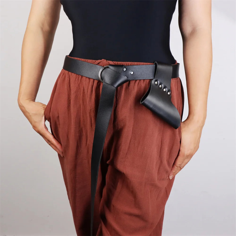 Medieval Leather Scabbard Renaissance Viking Knight Halloween Cosplay