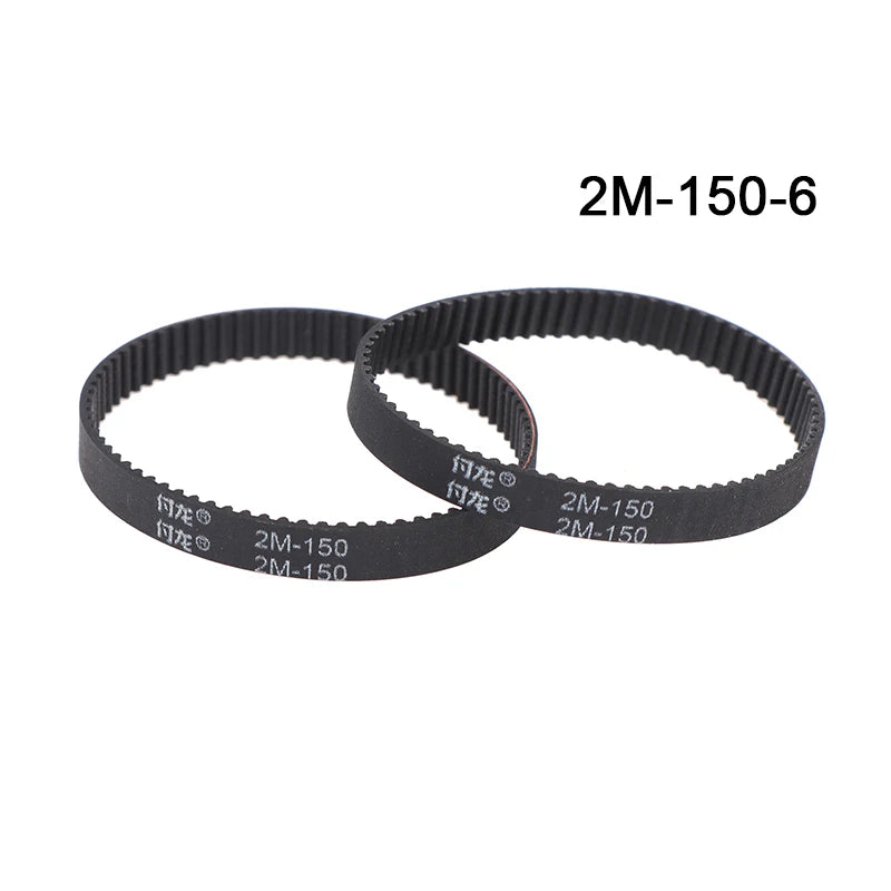 2GT Rubber Timing Drive Belt 140–180mm 6mm | Vacuum Cleaner Belt