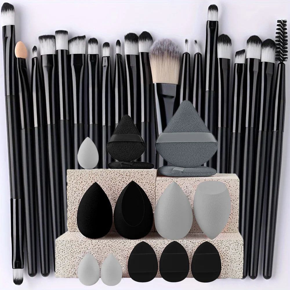 RUNTOIN 20Pcs Makeup Brush Set – Foundation, Blush & Eye