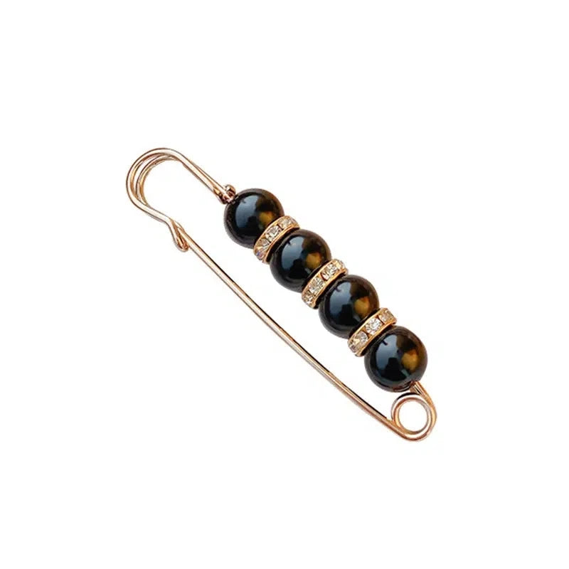 Beaded Waist-Cinching Brooch Pin | Waistband Adjuster