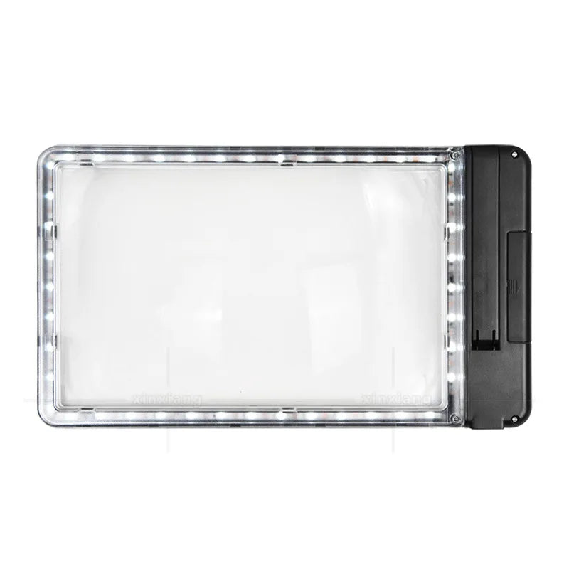 Bracket Style Handheld Magnifying Glass with 43 Led Lights and Adjustable Brightness In 3 Levels Peaceful Pleasures Health and Wellness