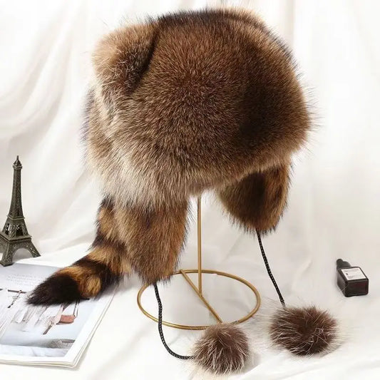 Kids Winter Raccoon Ear Flap Hat | Warm Lei Feng Family Hat Winter Ear Flap Hat Peaceful Pleasures Health and Wellness