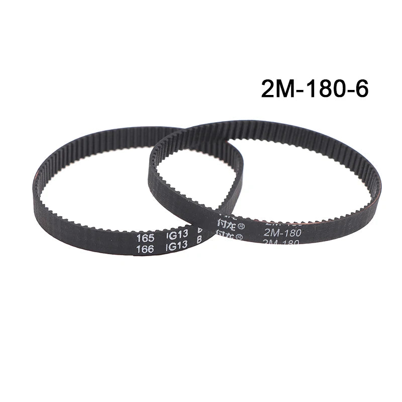 2GT Rubber Timing Drive Belt 140–180mm 6mm | Vacuum Cleaner Belt