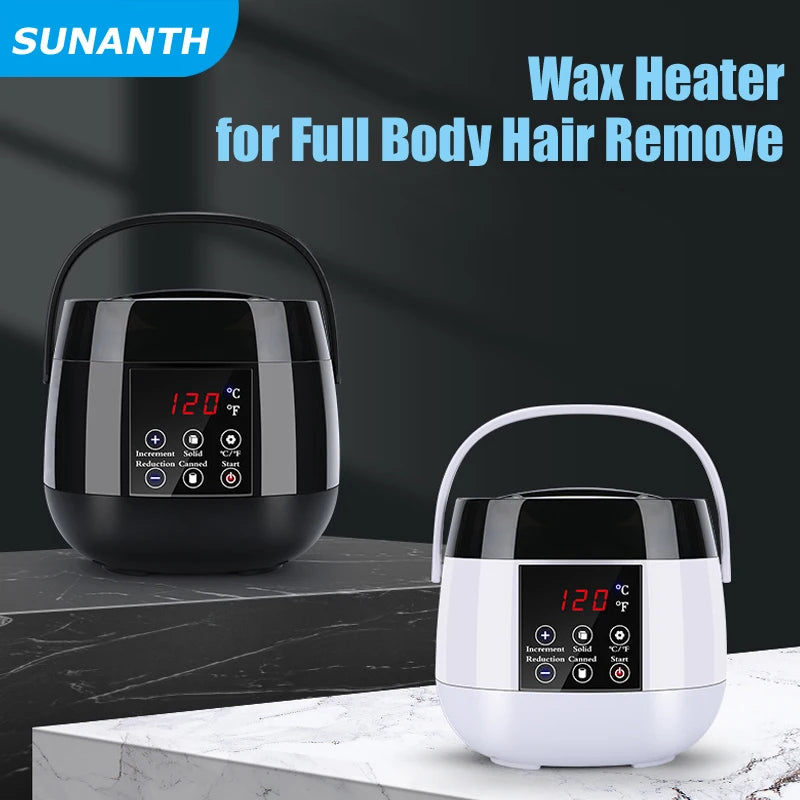 500ml Electric Wax Heater Kit – LCD Display & 200g Wax Beans